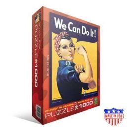 Puzzle Eurographics 1000 Pezzi, Rosie The Riveter Di Miller, Cartone Riciclato, Formato 49,9x67,6 Cm, Per Tutta La Famiglia - 2