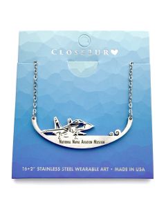 F-14 PROFILE STAINLESS STEEL NECKLACE