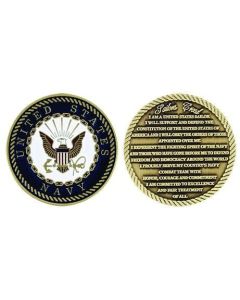 SAILORS CREED NAVY COIN