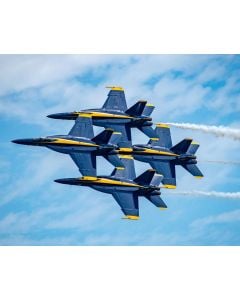 BLUE ANGELS MATTED PRINT - SUPER BLUES DIAMOND 360