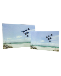 BLUE ANGELS OVER THE BEACH - LARGE CUTTING BOARD