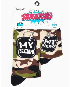 My Son & My Hero Daddy & Me Military Socks Set