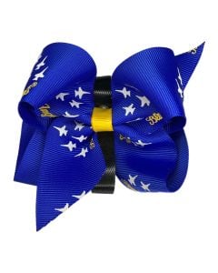 BLUE ANGELS PET BOW