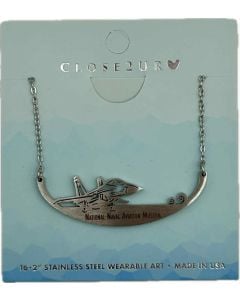 F-14 PROFILE STAINLESS STEEL NECKLACE
