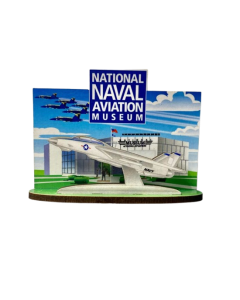 NATIONAL NAVAL AVIATION MUSEUM FRONT ENTRANCE 3D MAGNET
