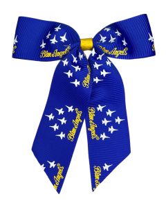 BLUE ANGELS CHEER PONY BOW