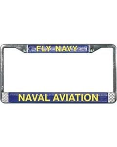 FLY NAVY FRAMED PLATE