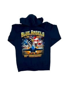 BLUE ANGELS PATRIOTIC 80TH ANNIVERSARY ZIP HOODIE