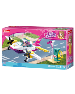 GIRL'S DREAM BUILDING BRICKS - PLANE