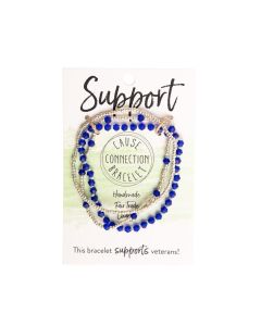 MILITARY SUPPORT BRACELET -  ROYAL BLUE
