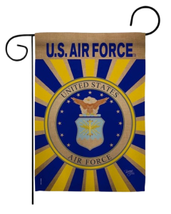 AIR FORCE GARDEN FLAG - BURST