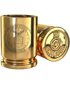AIR FORCE GOLD BRASS SHOT GLASS