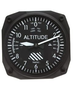 ALTIMETER INSTRUMENT STYLE CLOCK - 10"