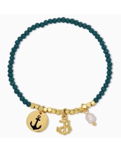 Anchor Stretch Charm Bracelet