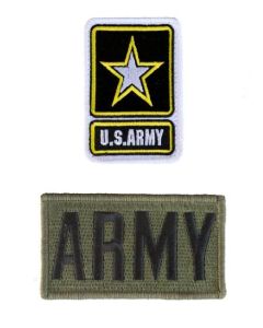 2PC ARMY KIDS PATCH SET