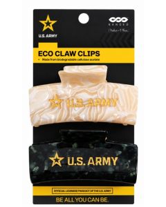 U.S. Army Marbled Logo Claw Clips – 2 Pack