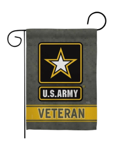 ARMY VETERAN FLAG GRAY/YELLOW