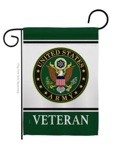 ARMY VETERAN GREEN FLAG