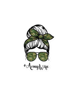 ARMY WIFE STICKER