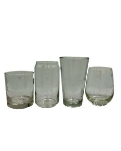 PLANE DRINKING GLASSES