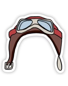 AVIATOR HELMET STICKER