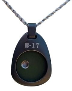 B-17 GUN METAL NECKLACE