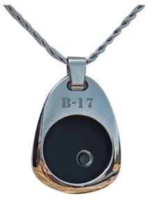 B-17 POLISHED NICKEL NECKLACE