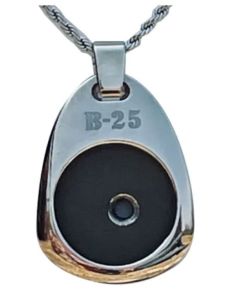 B-25 POLISHED NICKEL NECKLACE