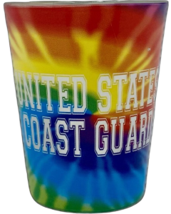 COAST GUARD TIE DYE SHOT GLASS