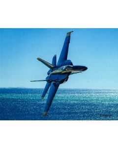 BLUE ANGELS PRINT - TILTED OVER THE WATER