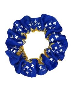 BLUE ANGELS PONY SCRUNCHIE