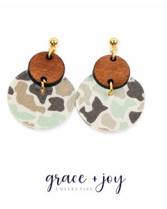 Camouflage Acrylic Earrings