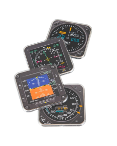 MODERN FLIGHT INSTRUMENT COASTERS