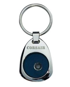 F4U CORSAIR - POLISHED NICKEL KEYCHAIN