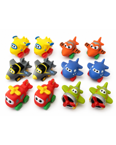 Cute Face Vinyl Airplane Toy