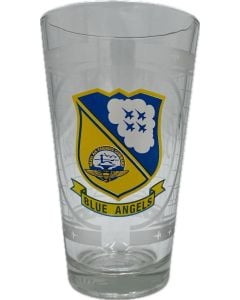 BLUE ANGELS SHEILD PINT GLASS