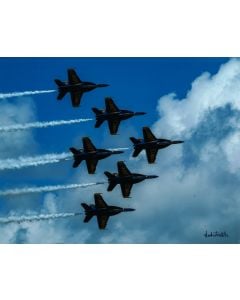 BLUE ANGELS PRINT - DELTA FORMATION