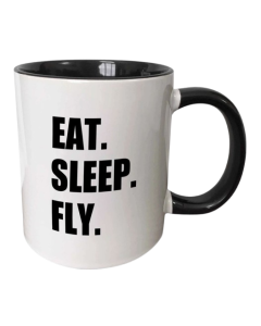 EAT SLEEP FLY MUG