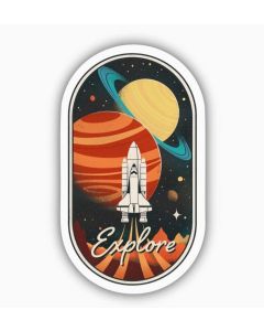 EXPLORE SPACE STICKER
