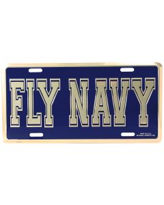 FLY NAVY LICENSE PLATE
