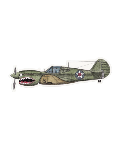 P-40 FLYING TIGER STICKER