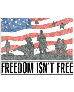 FREEDOM ISN'T FREE - VINYL STICKER