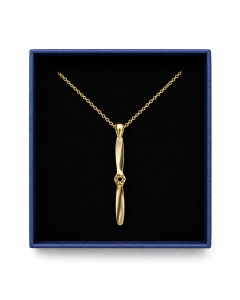 Gold Propeller Necklace