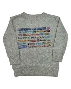 NAVAL AVIATION MUSEUM TODDLER WORD CLOUD SWEATER