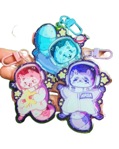 SPACE RACCOON KEYCHAIN