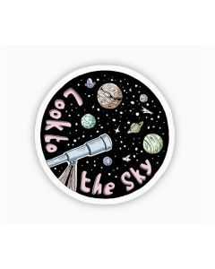 LOOK TO THE SKY SPACE STICKER