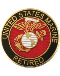 MARINE RETIRED PIN