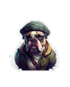 TOUGH MILITARY DOG STICKER