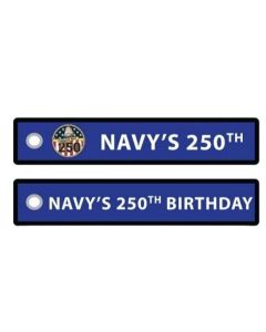 NAVY 250TH FABRIC KEYCHAIN