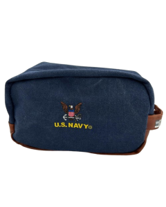 NAVY SHAVING BAG